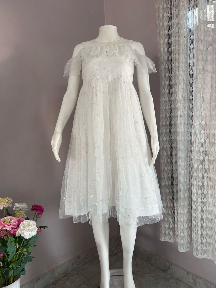 white Premium dress