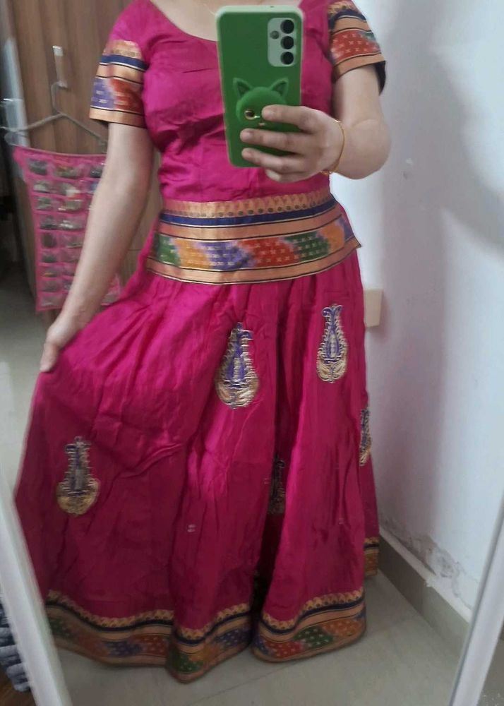 Pink Navratri Lehenga Choli Set Festive wear