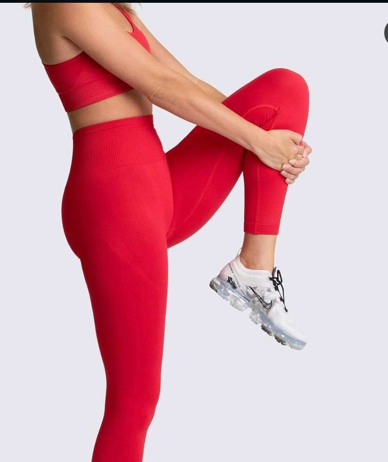 Red Activewear Leggings