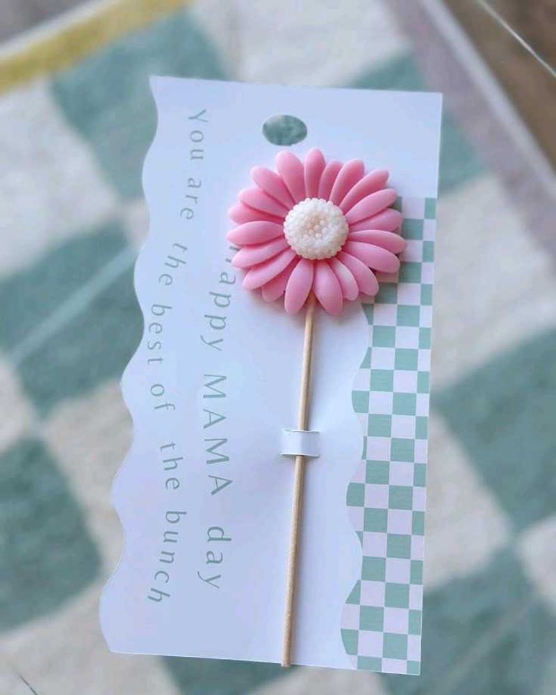 Pink Clay Daisy Flower And Sunflower In Orange