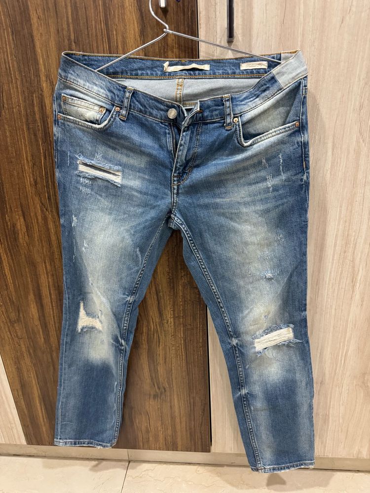 Zara Distressed Jeans For Girls