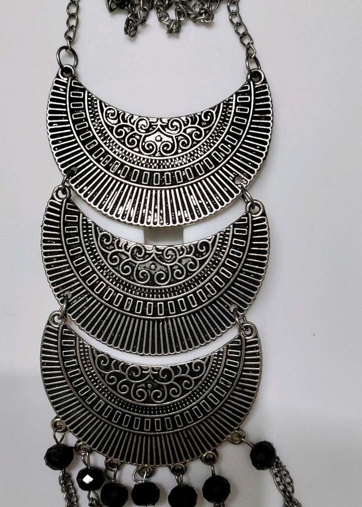 Silver Tone Statement stylish Necklace