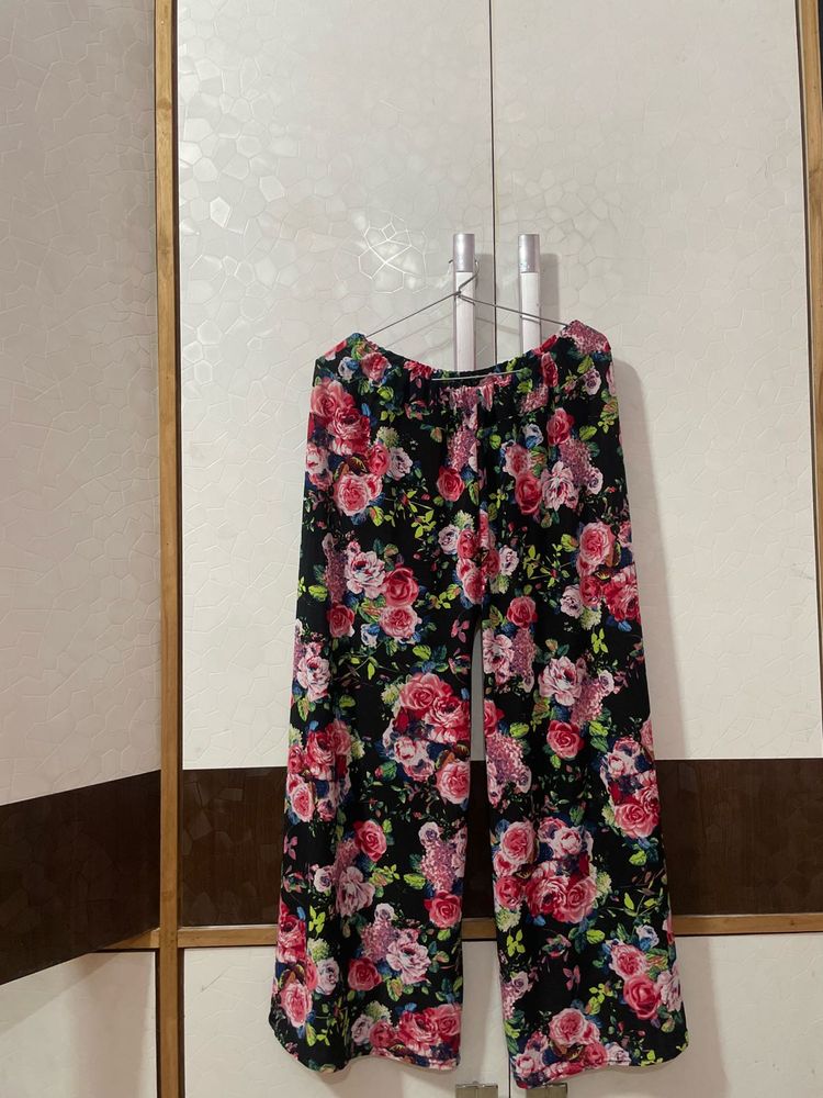 Floral Print Palazzo Pants