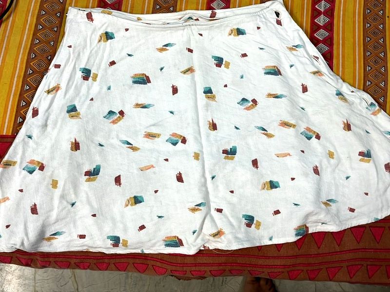 Patterned Ethnic Skirt