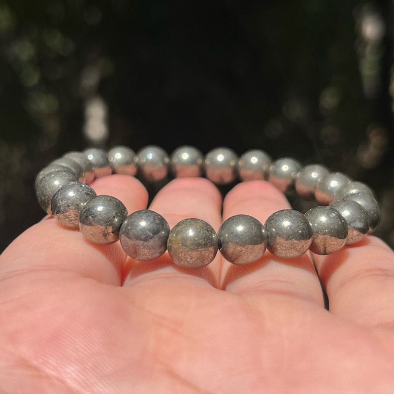 MONEY MAGNET | Pyrite Beaded Bracelet