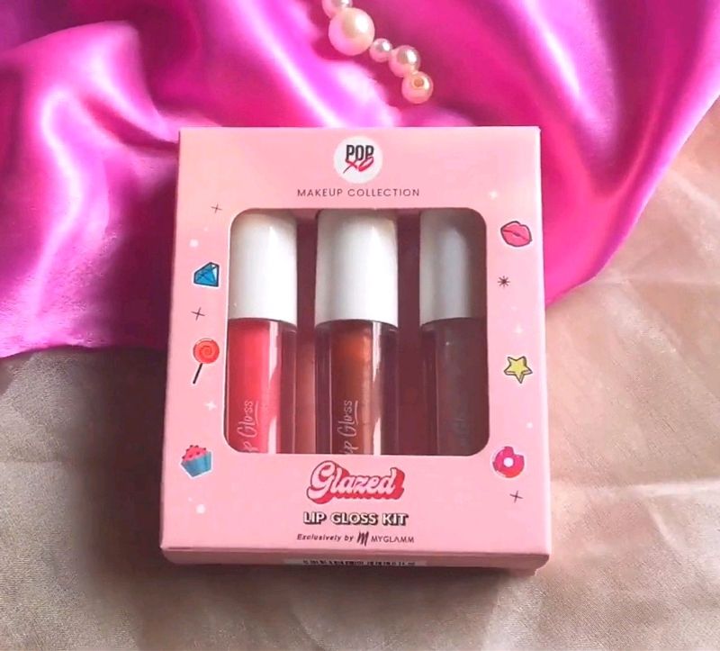 POPxo Makeup Hi-Shine  Lip Gloss Kit - Glazed Combo