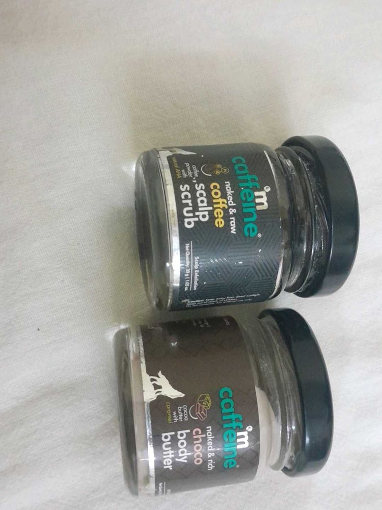 mcaffeine body butter and scalp scrub