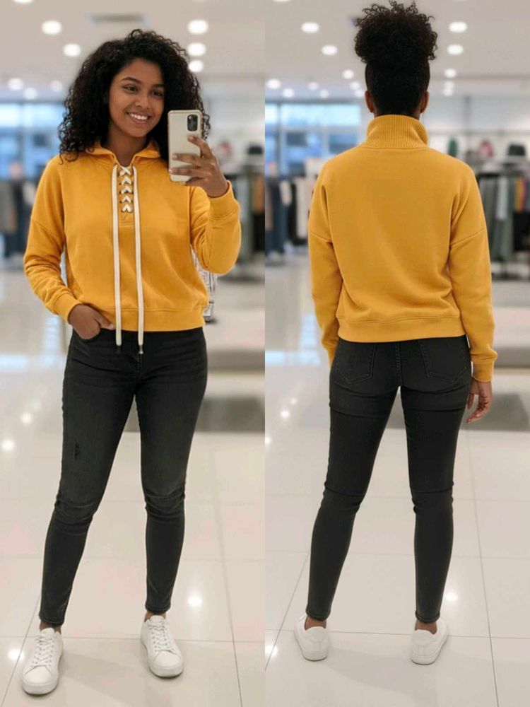 Coller Mustard Hoodie Sweatshirt