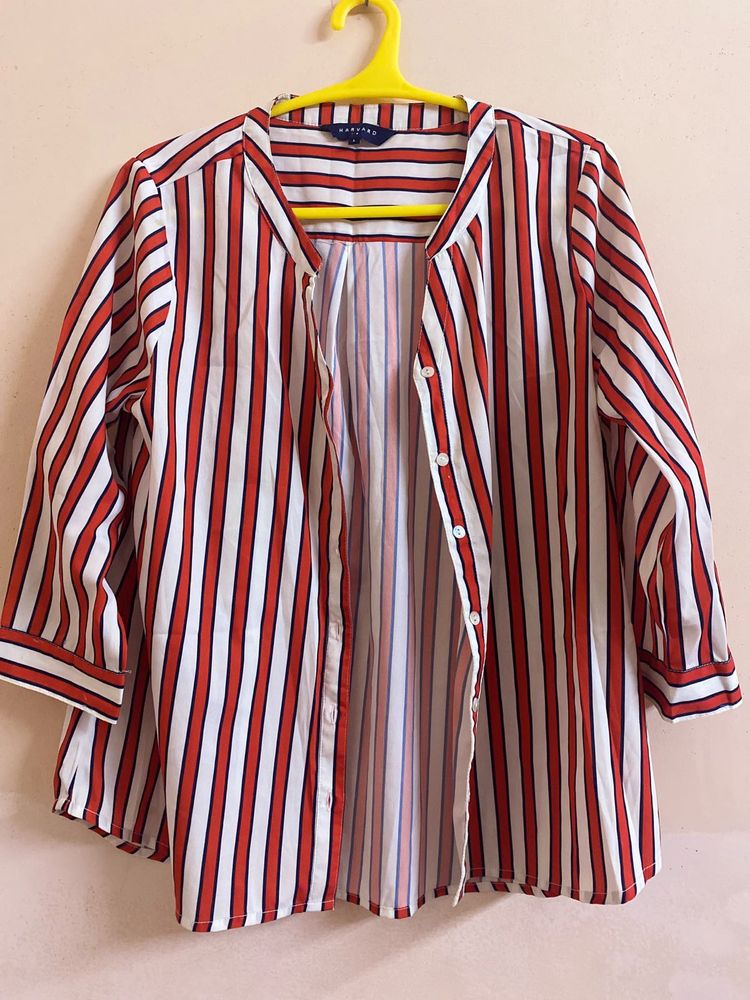 Striped Shirt (Red And White Stripe)