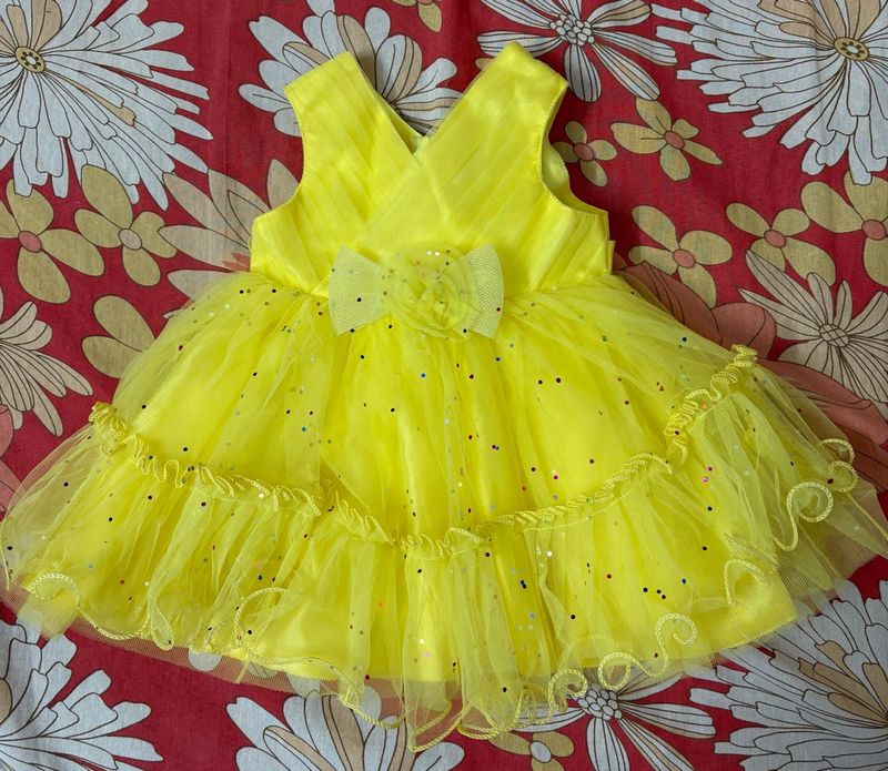 Cute Yellow Party Dress
