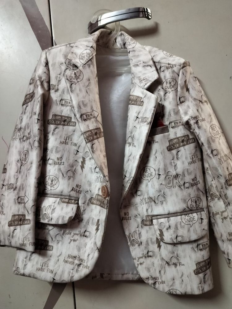 Boys&#39; Fun Print Blazer
