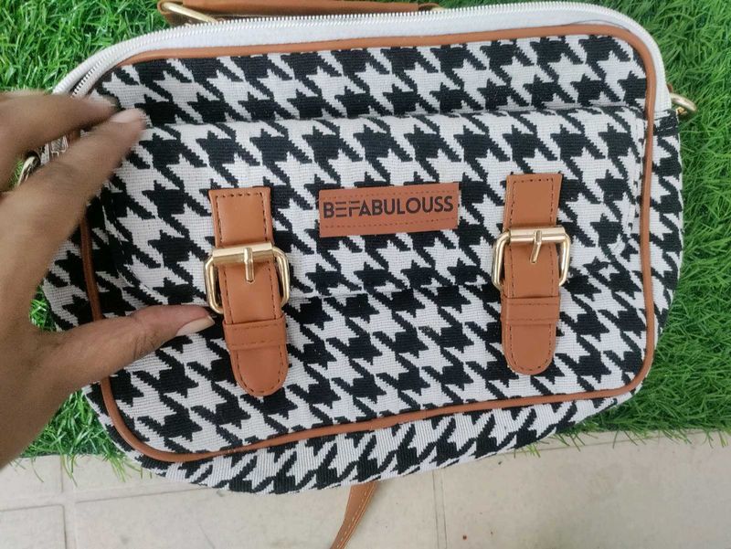 Two Partation Sling Bag