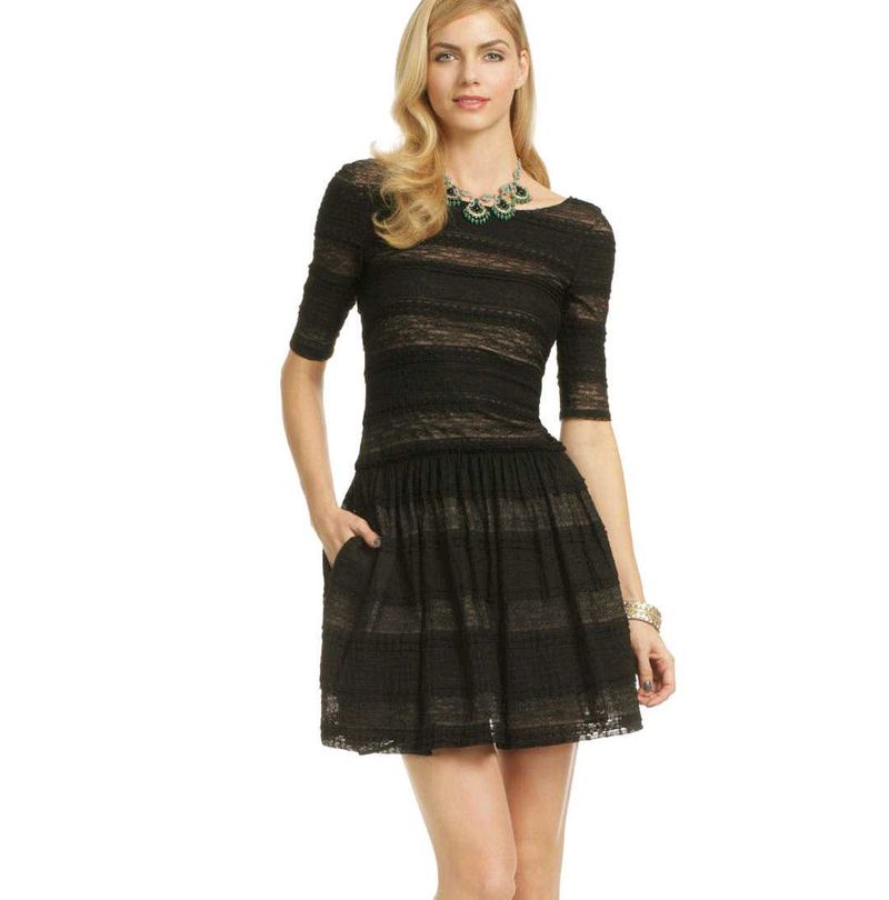 Elegant Black Lace Dress