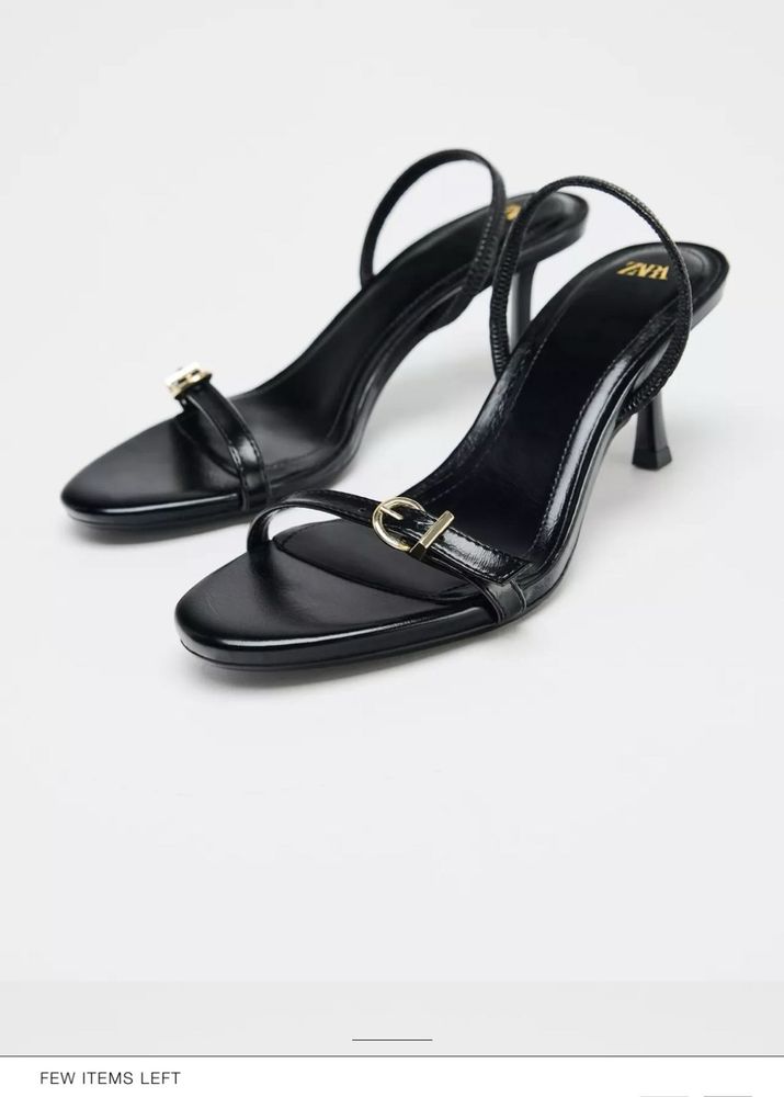 Zara Buckle Heeled Sandals
