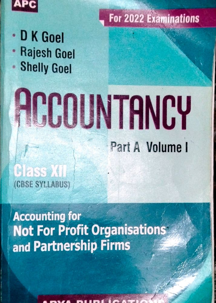 Accountancy Dk Goel Class 12 Part A Volume 1