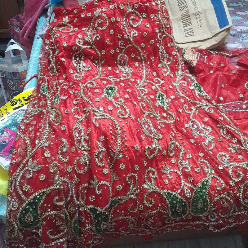 Red Bridal Lehenga Choli
