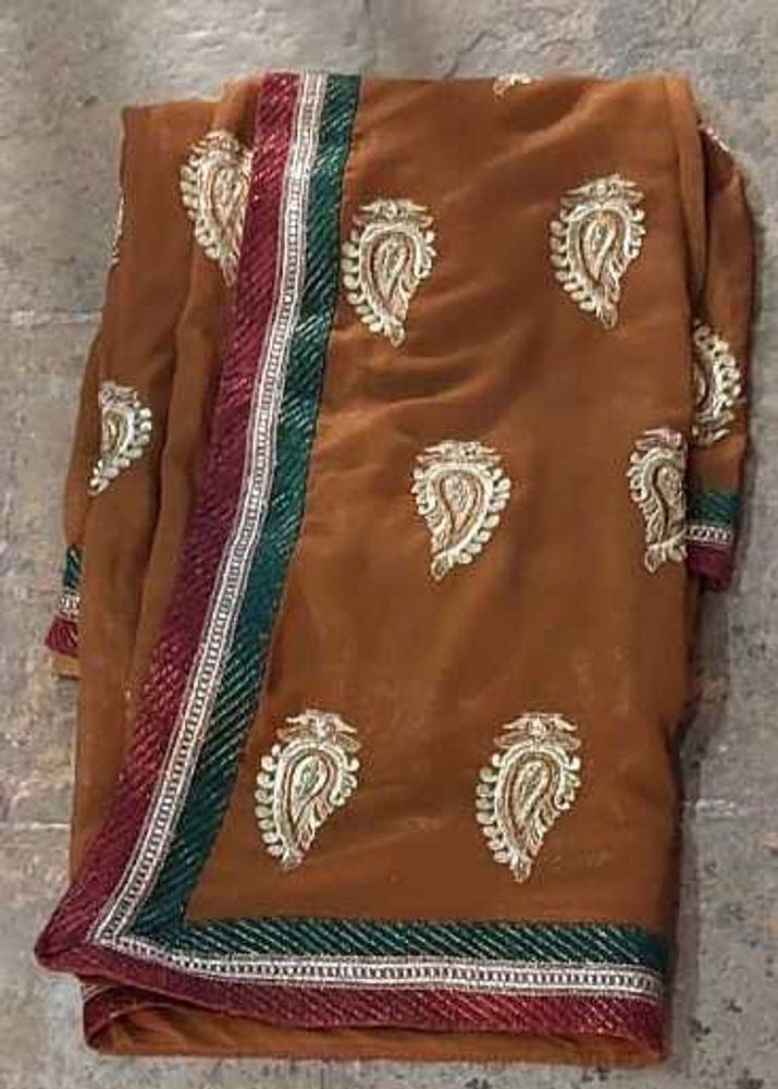 Heavy Ethnic Shimmery Saree