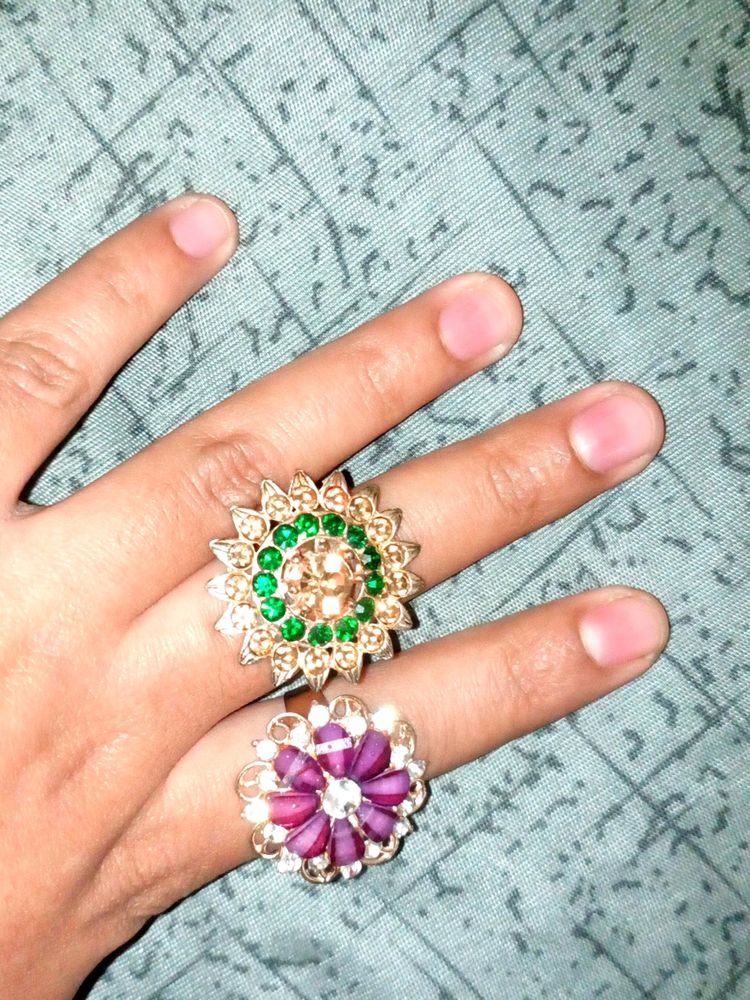 2 Rings -adjustable According To Finger