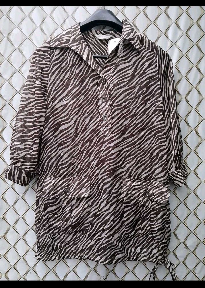 combo of 2  Zebra Print Tunic Top
