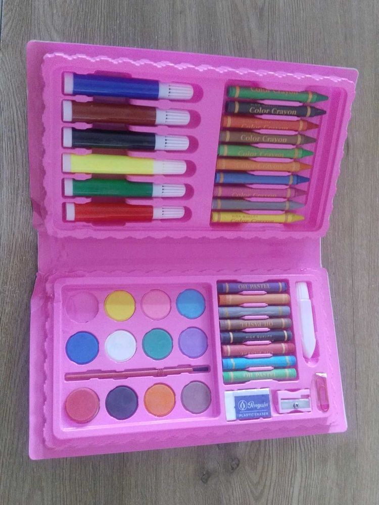 Kids Art Set - Pink Case