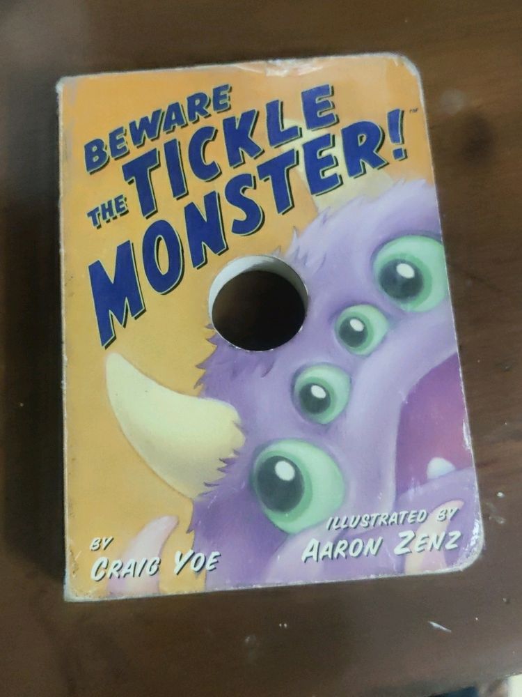Kids Tickle Monster Book. For Fun Illustration