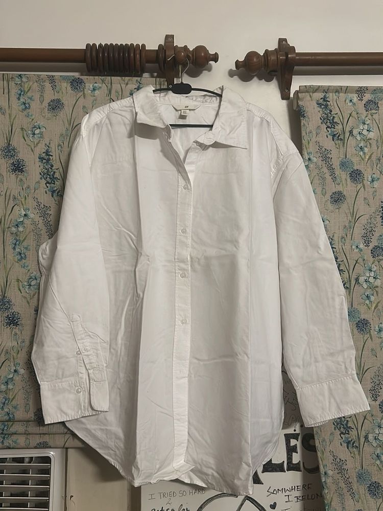White XL oversized H&amp;M Shirt