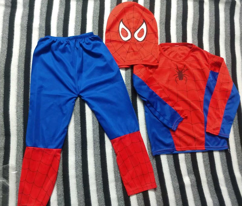 Spiderman Dress with Mask for 4-6 Years Old