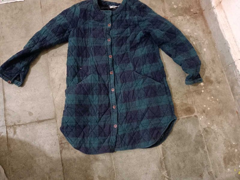 Plaid Quilted Coat
