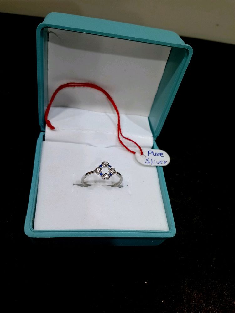 Diamond Ring Pure Silver 925