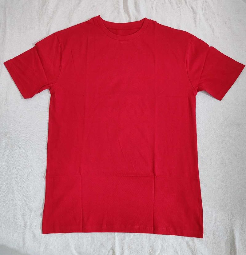 Red Round Neck T-Shirt (New - Unused)