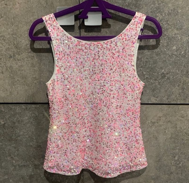 Forever New Low back sequinned top