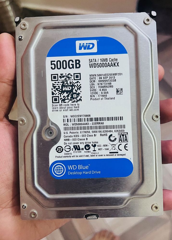 WD 500GB Hard Drive