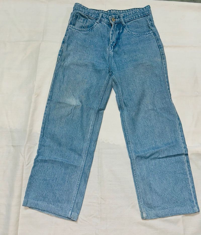 Light Wash Wide Leg Jeans