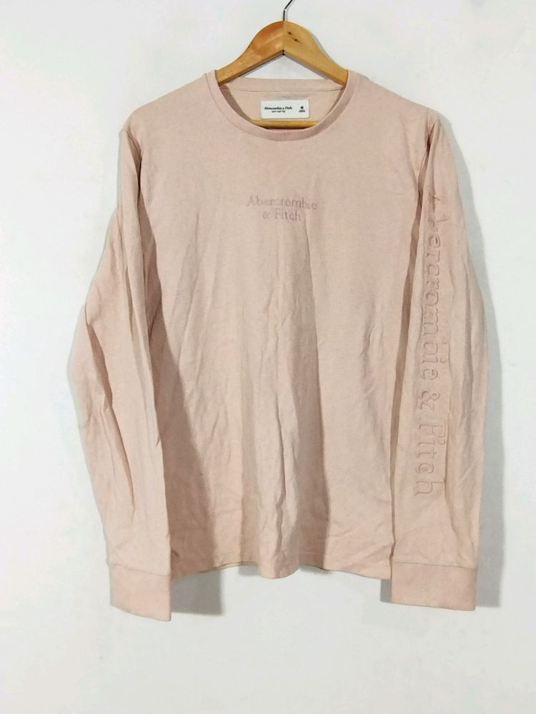 Light Peach Casual Sweatshirt (Men)