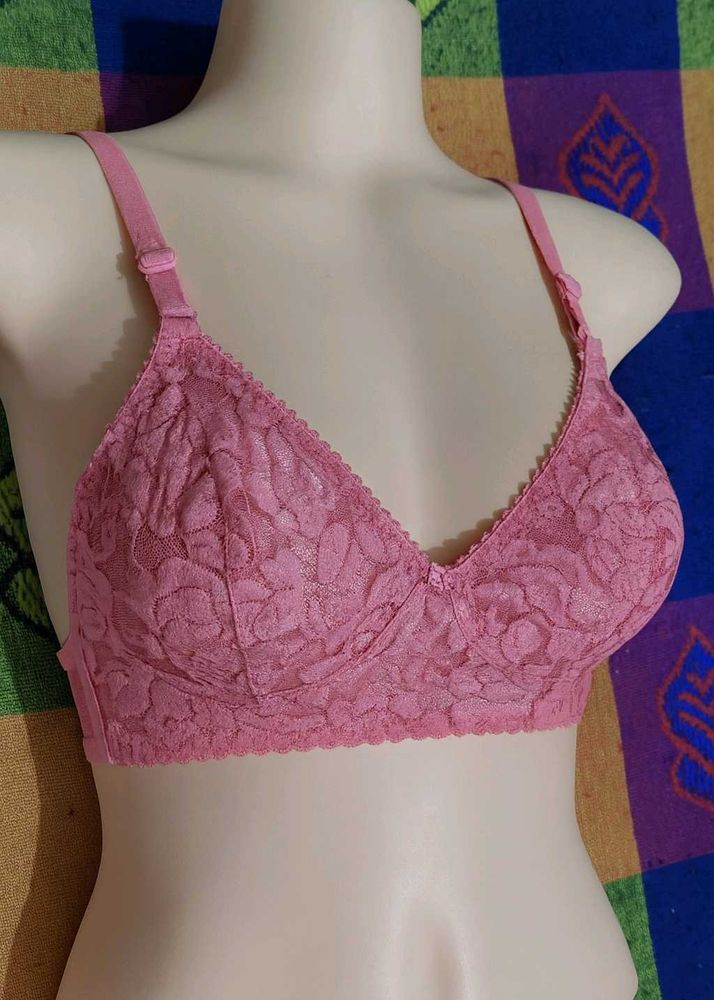 Pink Lace Bra