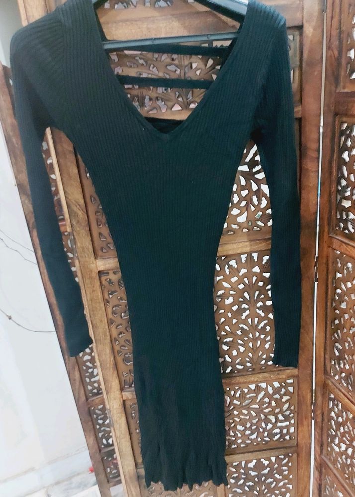 Export Quality L Size Backless One Piece Dress... Stretchable Fix Upto 32 Bust