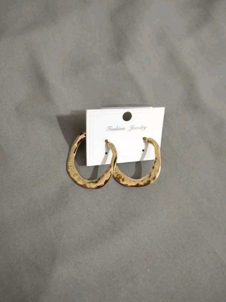 Antitarnish Gold Hoop Earring