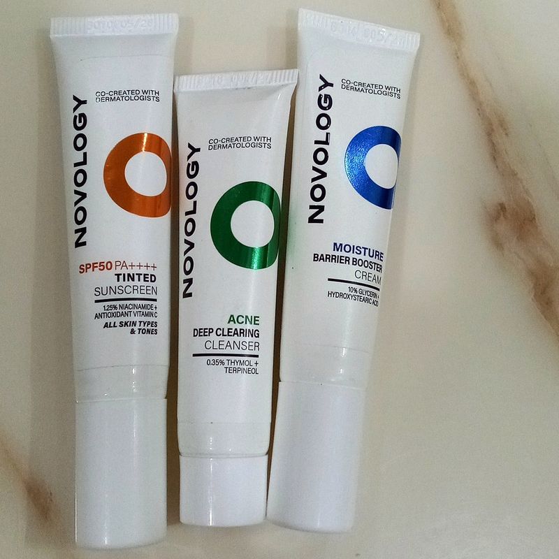 Tinted Sunscreen, Cleanser, Moisturizer Cream