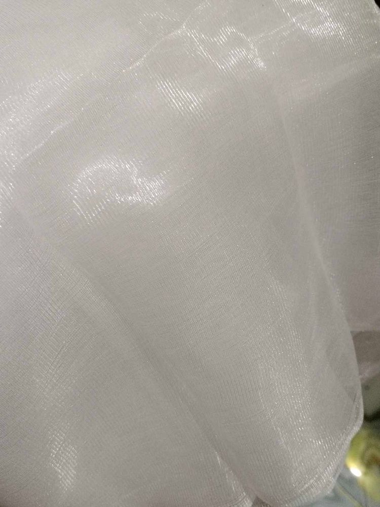 6 Miter White 3 golde  Net Febric