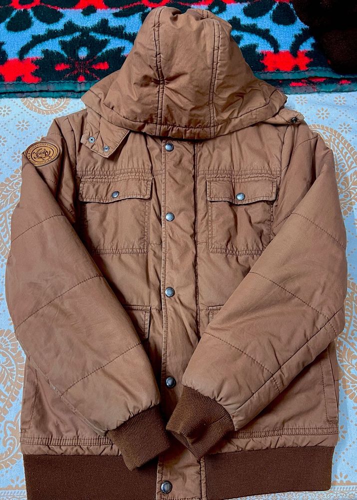US Polo Brown Winter Jacket – Classic, Warm &amp; Effo