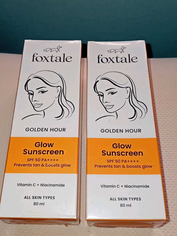 Foxtale Glow Sunscreen (Pack Of 2)