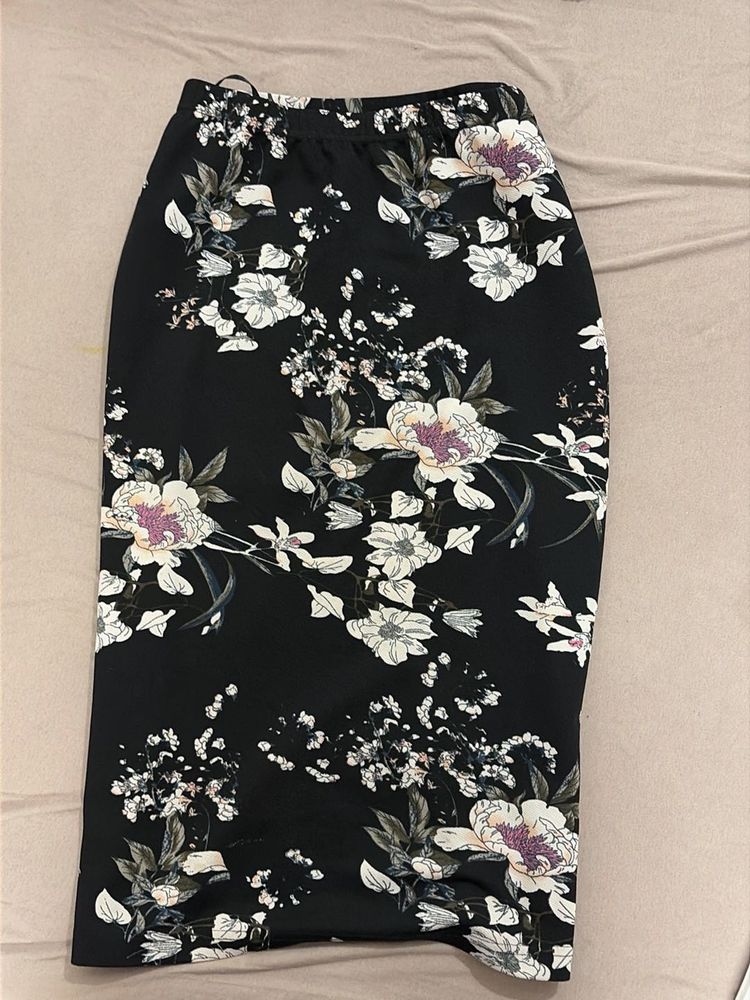 Floral Pencil Skirt
