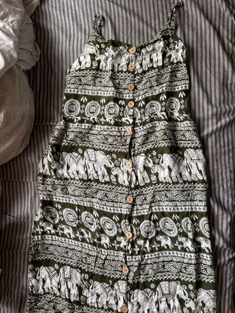 Elephant Print Sundress