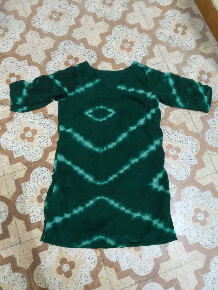 v neck short kurties