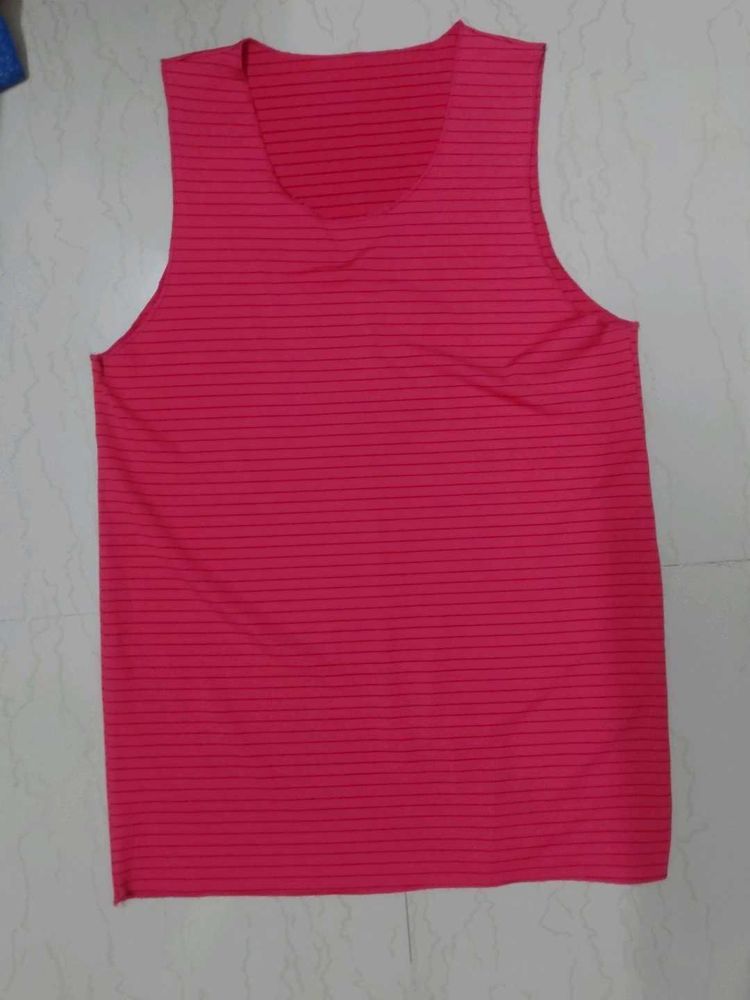 Pink Striped Tank Top