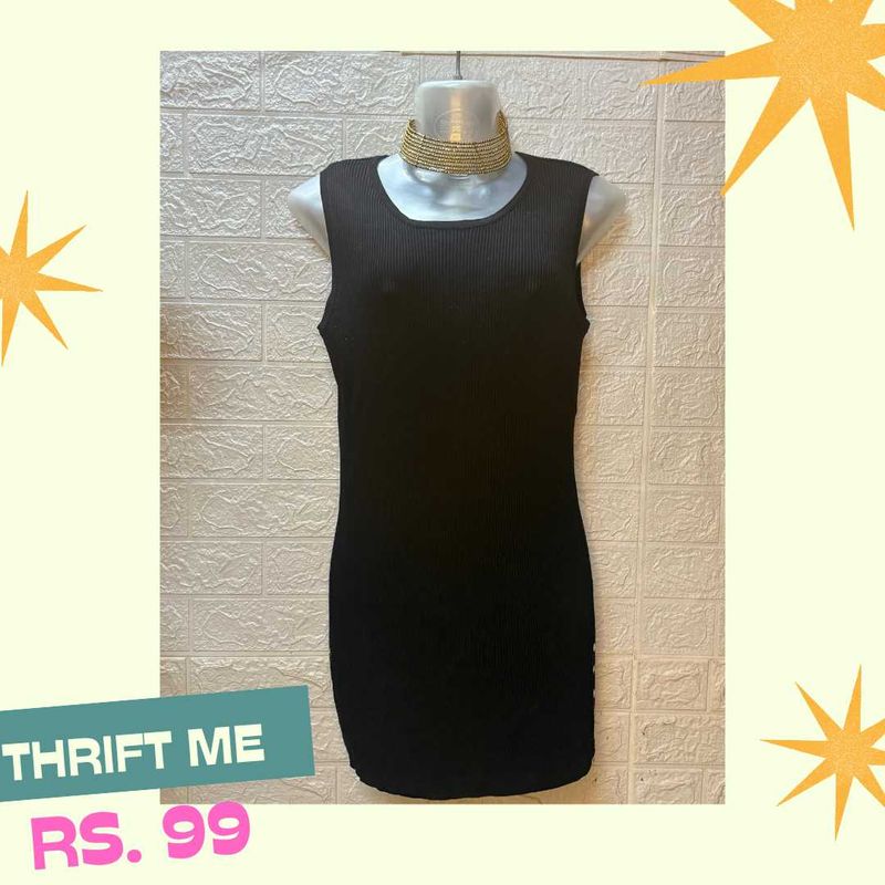 Sleeveless Black Mini Dress