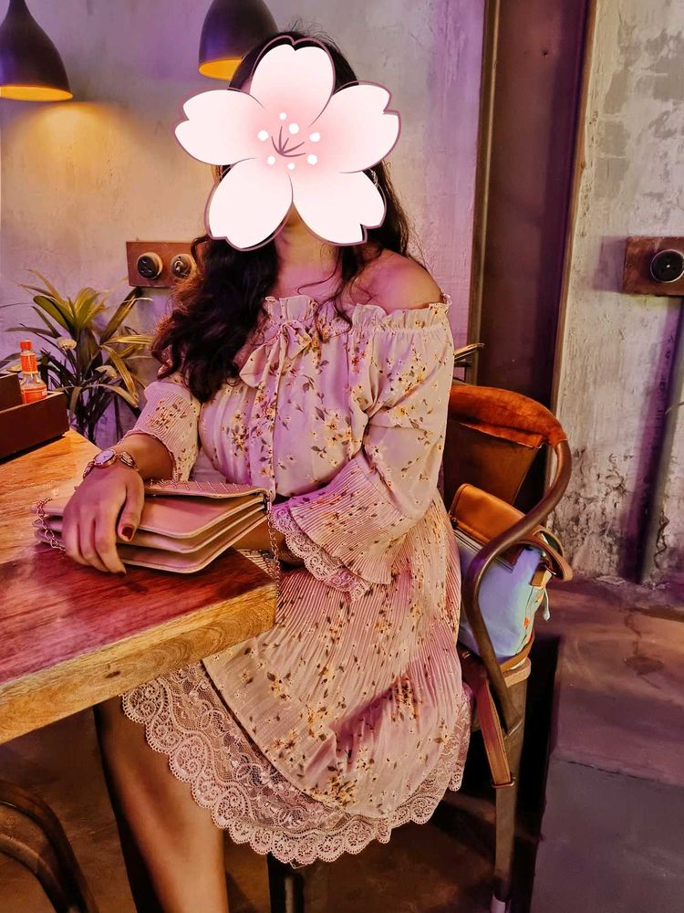 Floral Off-Shoulder Mini Dress
