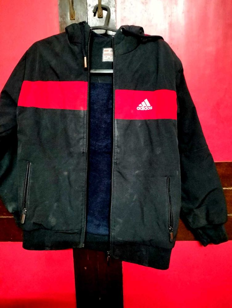 Black Jacket With Red Combination