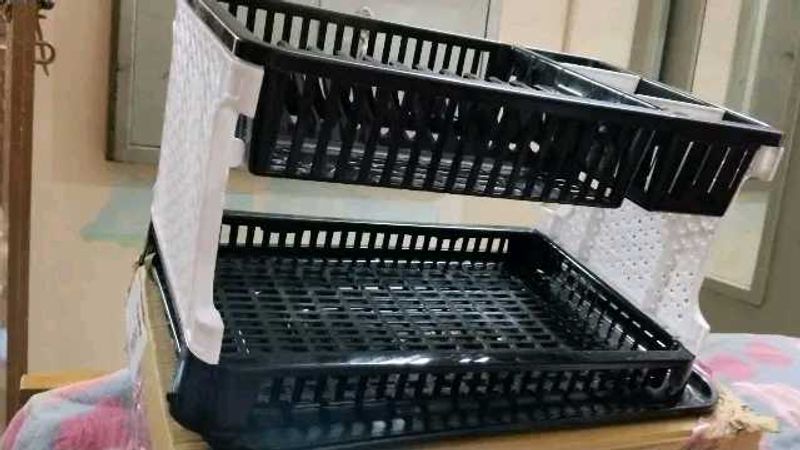 Two-Tier Kitchen Dish Rack