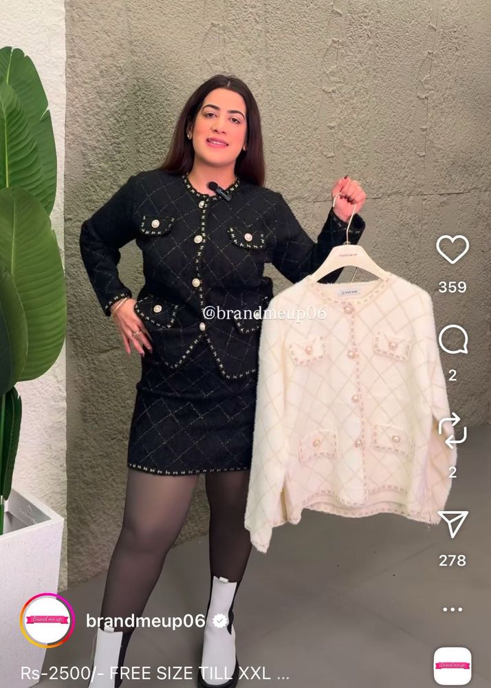 Chic Black &amp; White Co-ord Set